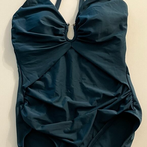 NWT Miraclesuit Miraclesuit Bling One Piece in Nova Green Size 10 - Picture 5 of 7